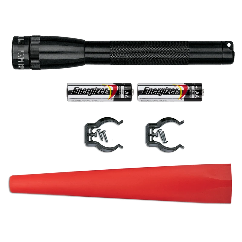 B2B- Mini Maglite AA LED Flashlight - Safety Pack