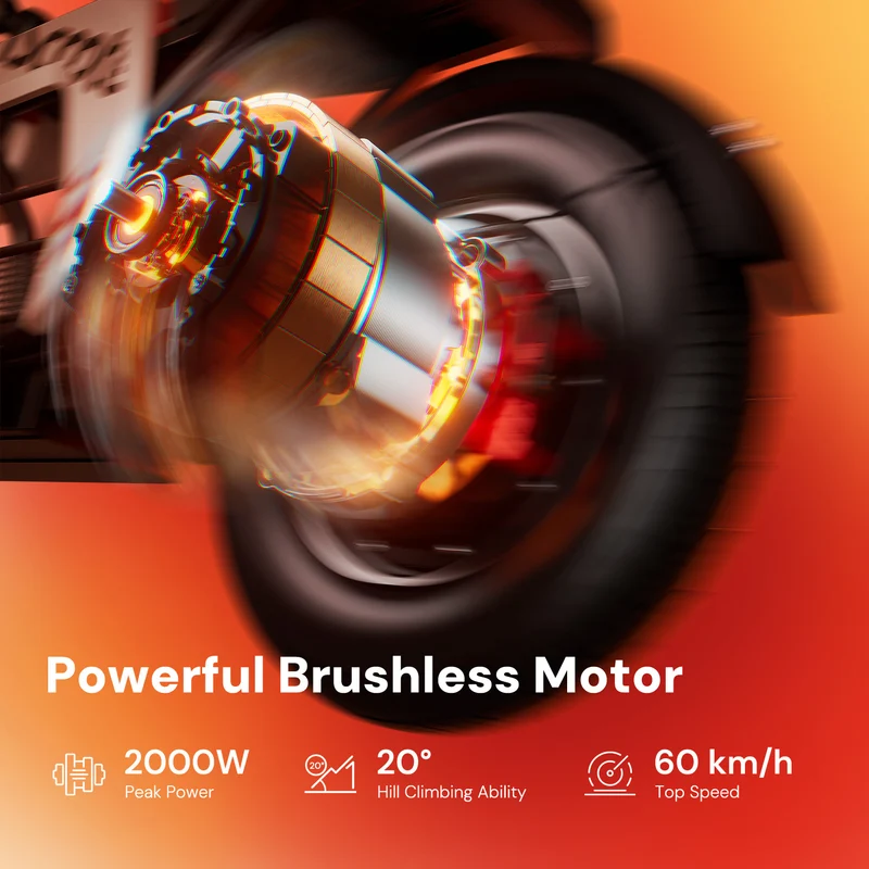 iScooter DX5Pro 2000W Electric Scooter with Seat & Large Basket - Moped Style