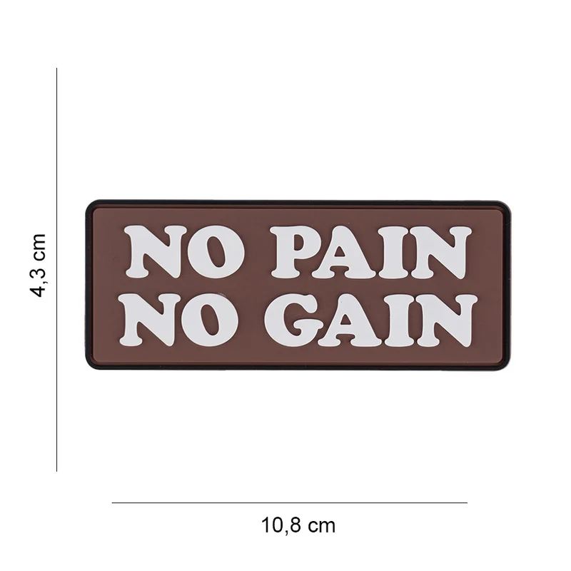 3D PVC Patch No pain No Gain