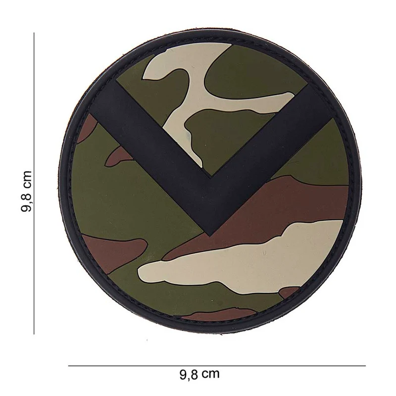 3D PVC Patch Spartaan schild woodland