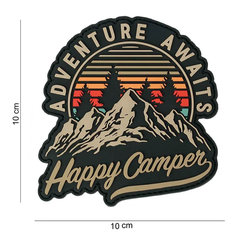3D pvc patch Happy camper #14087