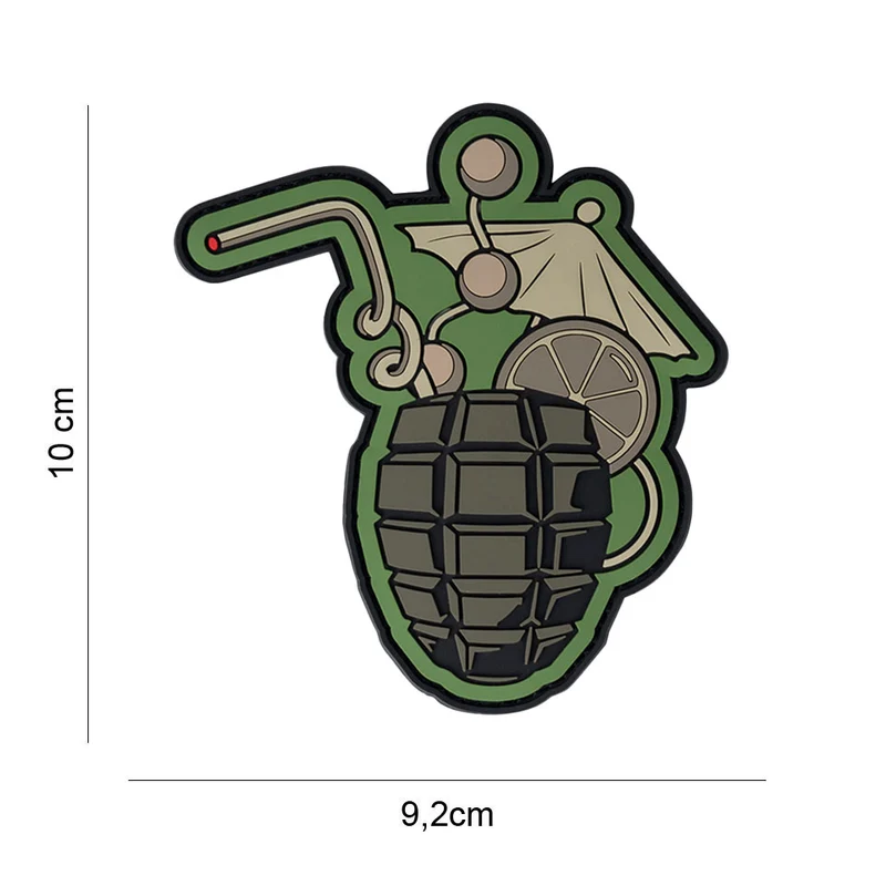 3D pvc patch Cocktail grenade #13057