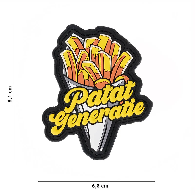 3D pvc patch Patat generatie #10038