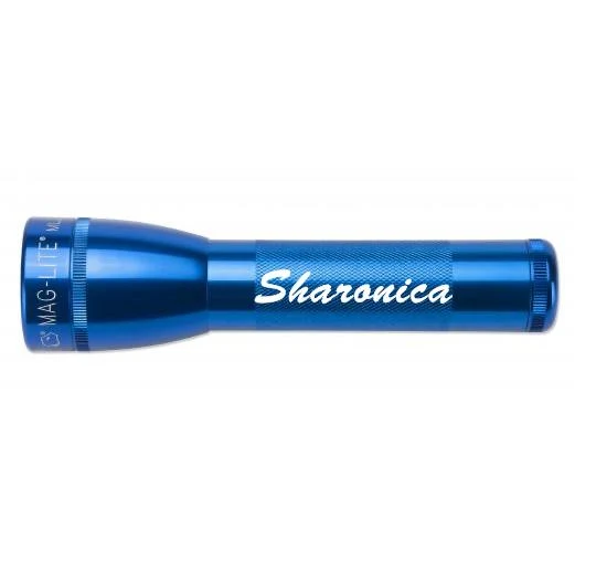 ML25LT LED 2-Cell C Flashlight - Blue - Custom Engraving