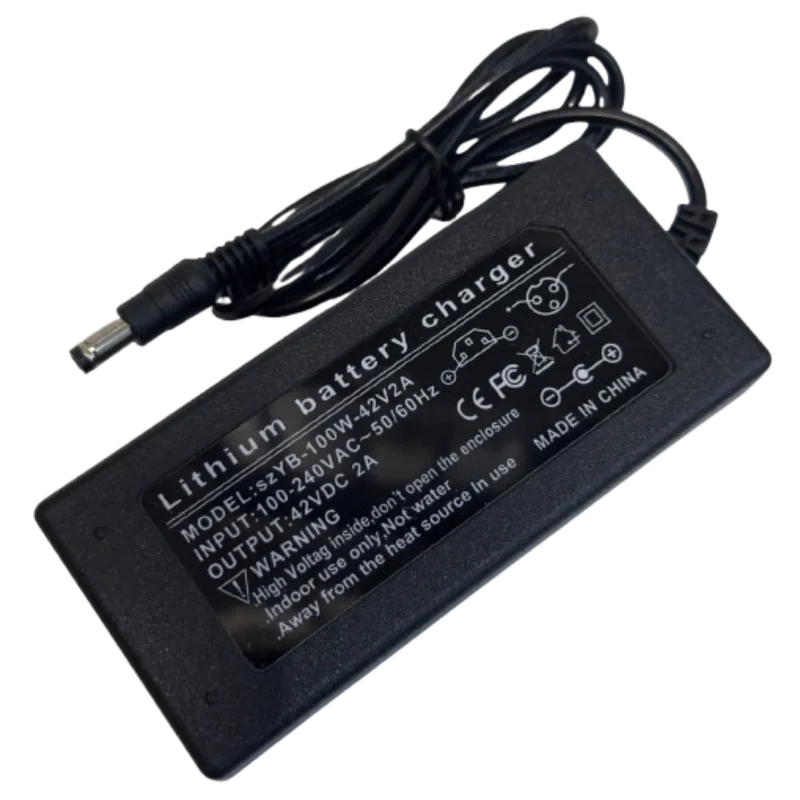 42V 2A Ladegerät mit 5,5 × 2,1 mm Stecker – für 36V Lithium-Ionen-Akkus