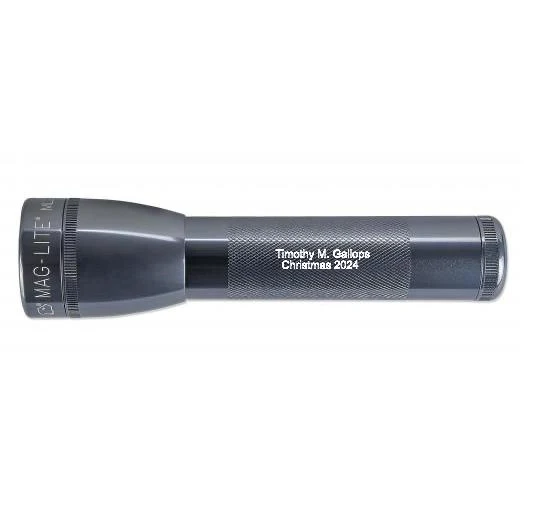ML25LT LED 2-Cell C Flashlight - Gray - Custom Engraving