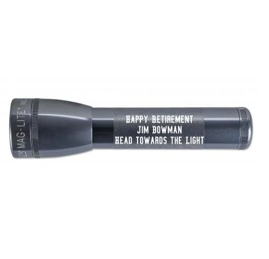 ML25LT LED 2-Cell C Flashlight - Gray - Custom Engraving