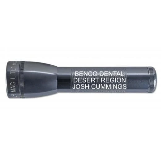 ML25LT LED 2-Cell C Flashlight - Gray - Custom Engraving