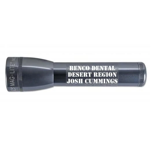 ML25LT LED 2-Cell C Flashlight - Gray - Custom Engraving
