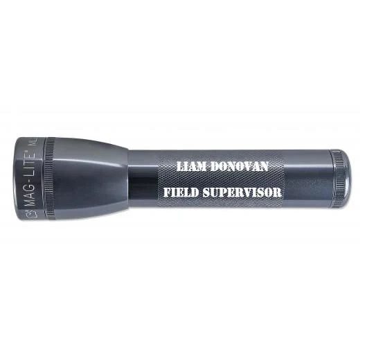 ML25LT LED 2-Cell C Flashlight - Gray - Custom Engraving