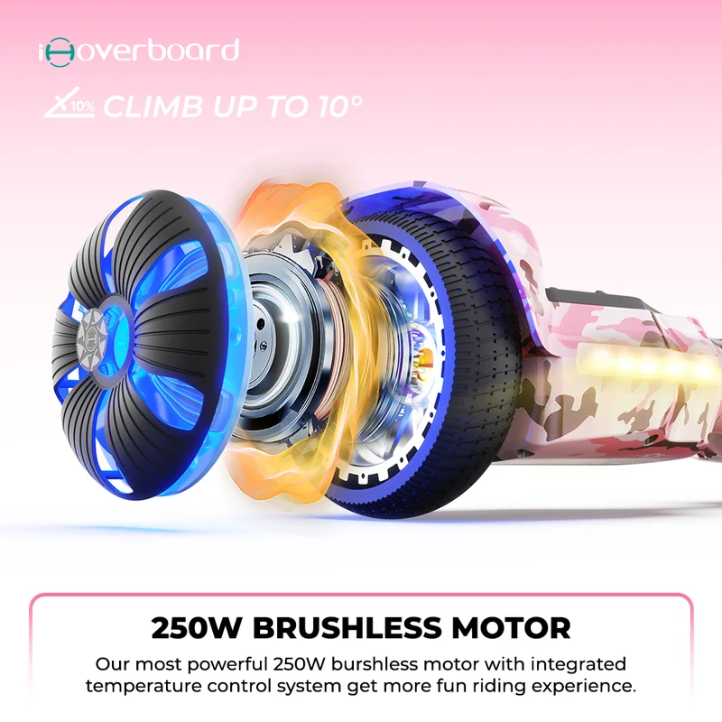 H2 Self Balancing Hoverboard with Bluetooth & LED 6.5"