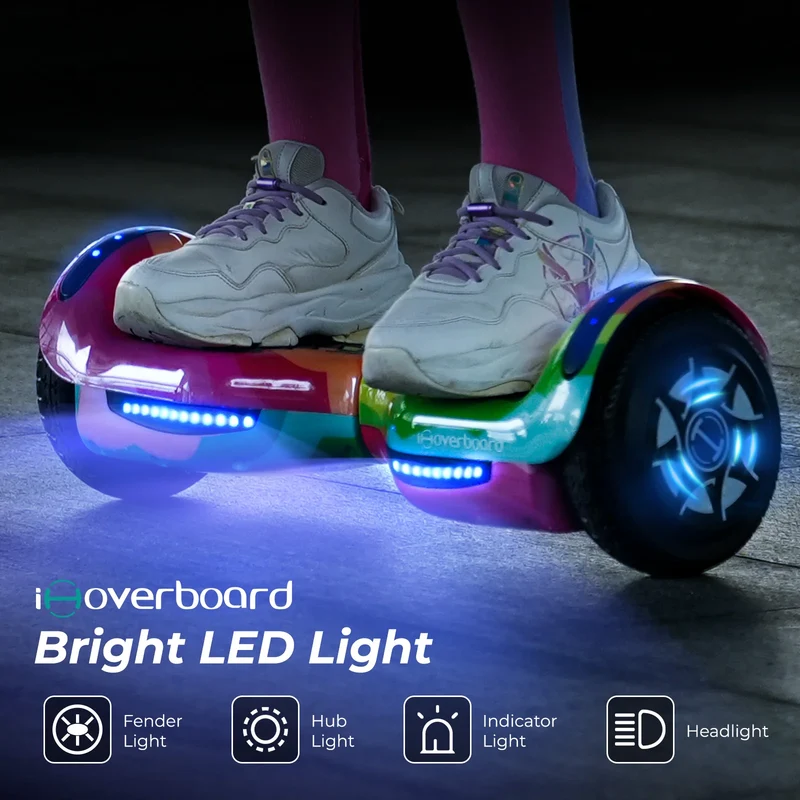H1 6.5" Self Balancing Hoverboard with Bluetooth Music and LED Lights