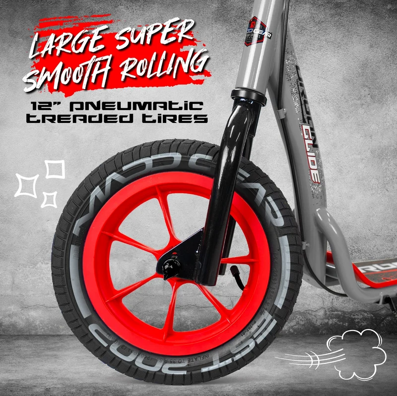 Urban Glide Commuter Scooter - Gray Red