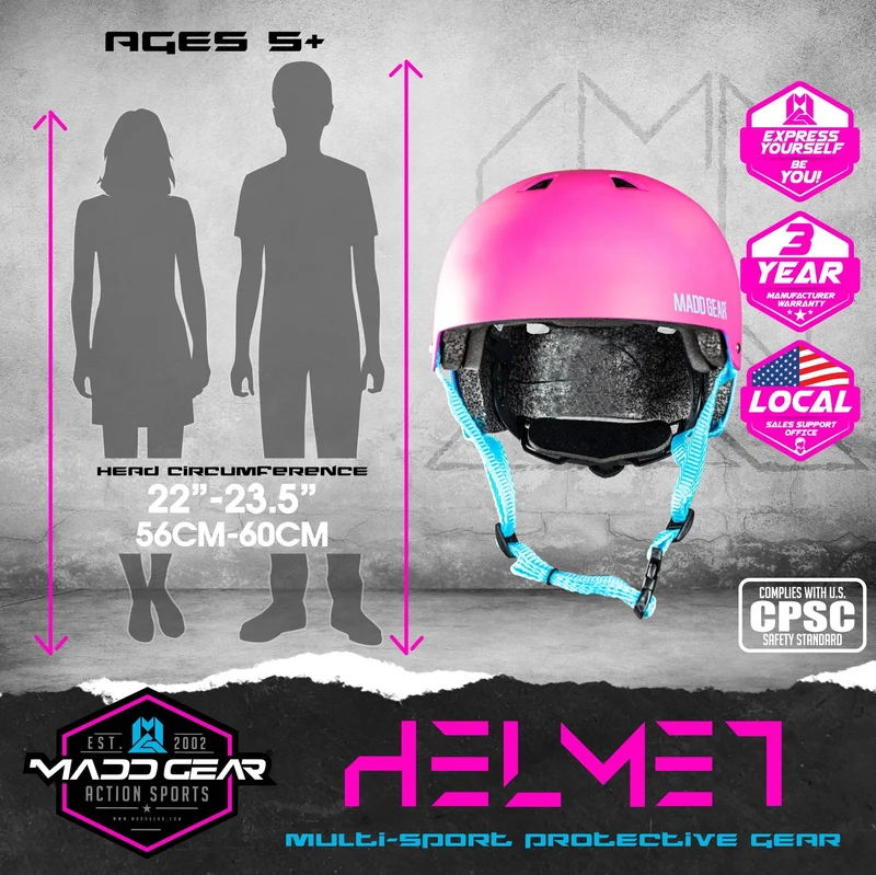 Certified EPS Helmet - Pink Blue M/L