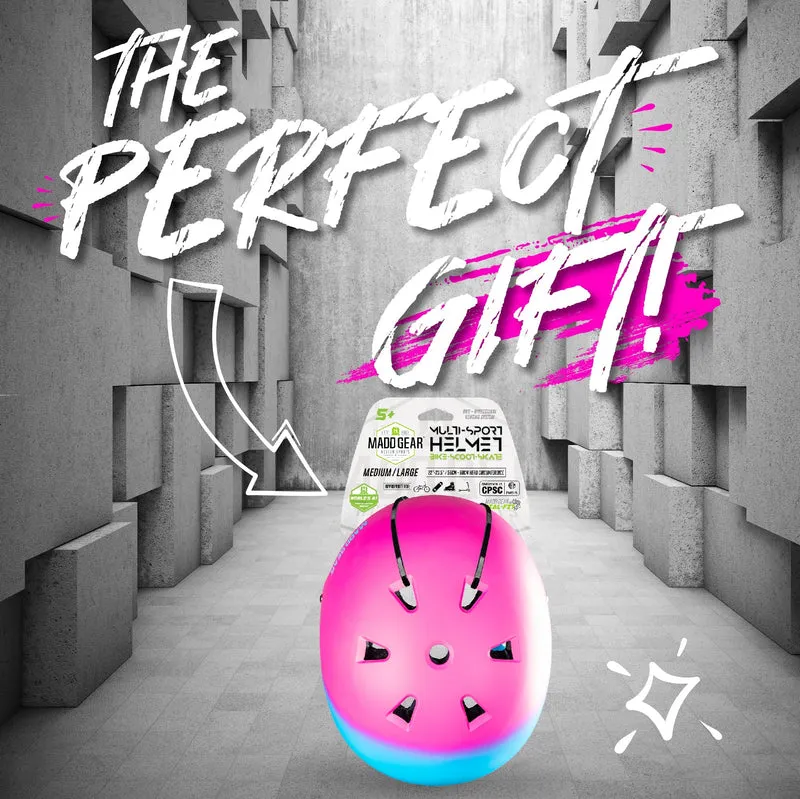 Certified EPS Helmet - Pink Blue M/L