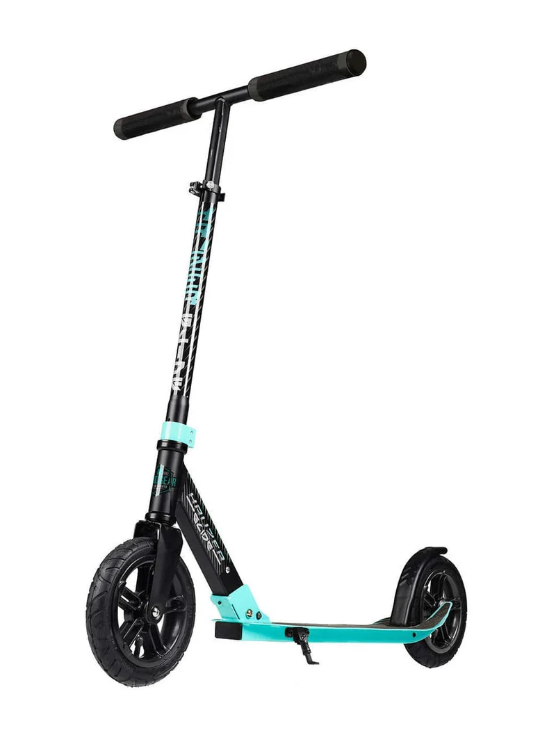 Kruzer Wide Glide Folding Scooter - Black Teal