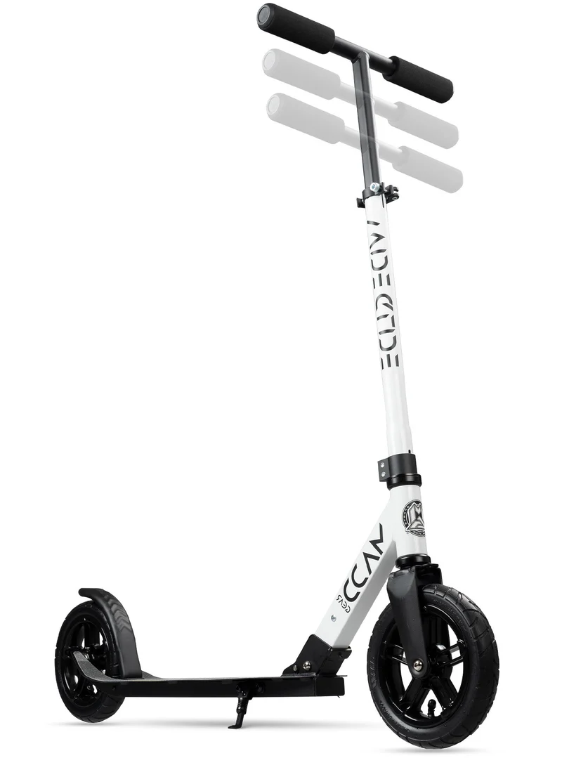 Wide Glide Folding Commuter Scooter - White