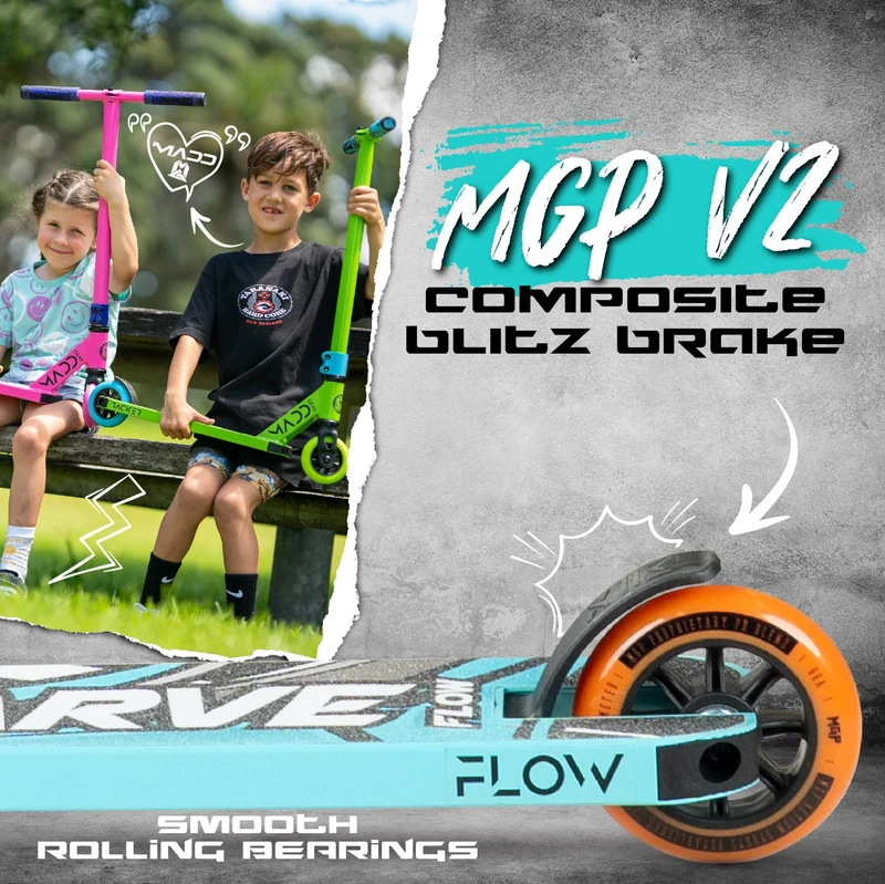 Carve Flow-X Pro Scooter - Teal Orange