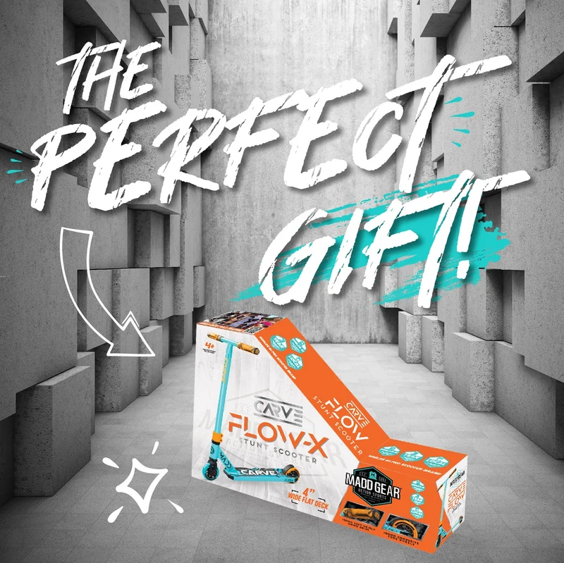 Carve Flow-X Pro Scooter - Teal Orange