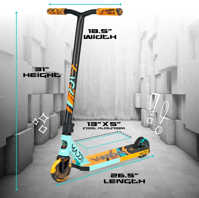 MG Kick Pro 5" Scooter - Teal Orange