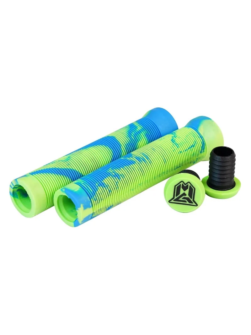 Madd Gear 130mm TPR Grind Grips - Green Blue Swirl