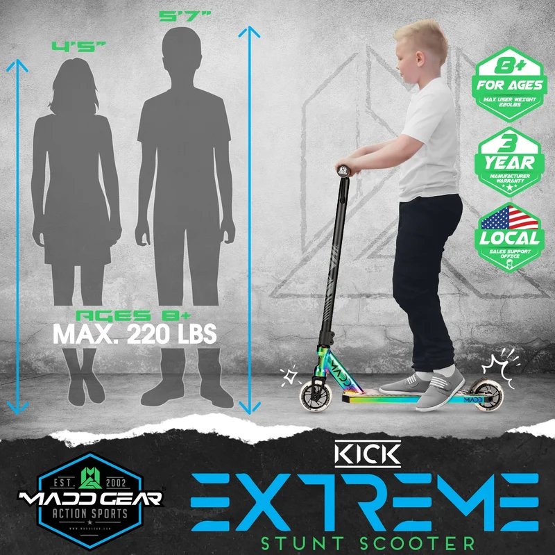 MG Kick Extreme 5" Scooter - Neochrome