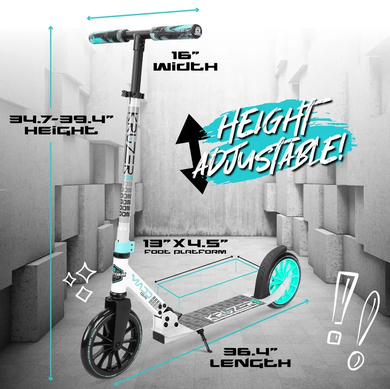 Kruzer 200 Folding Scooter - Teal