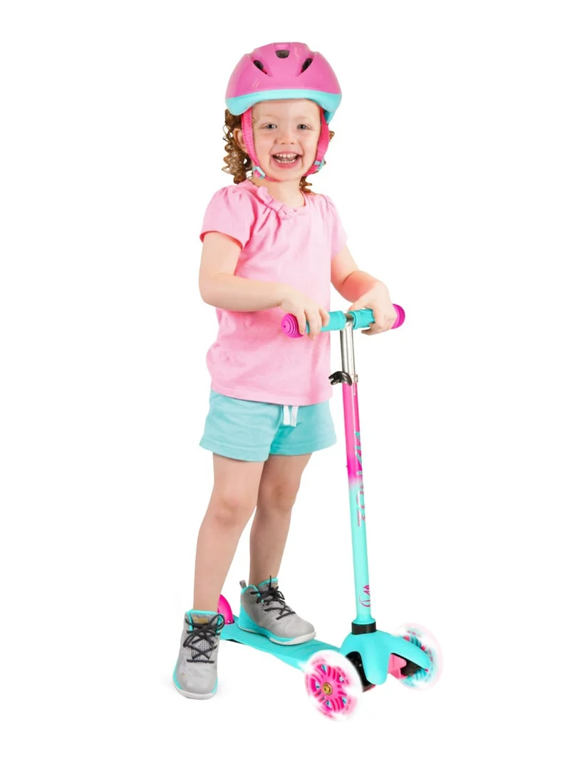 Zycom Zipper Scooter & Helmet - Teal Pink