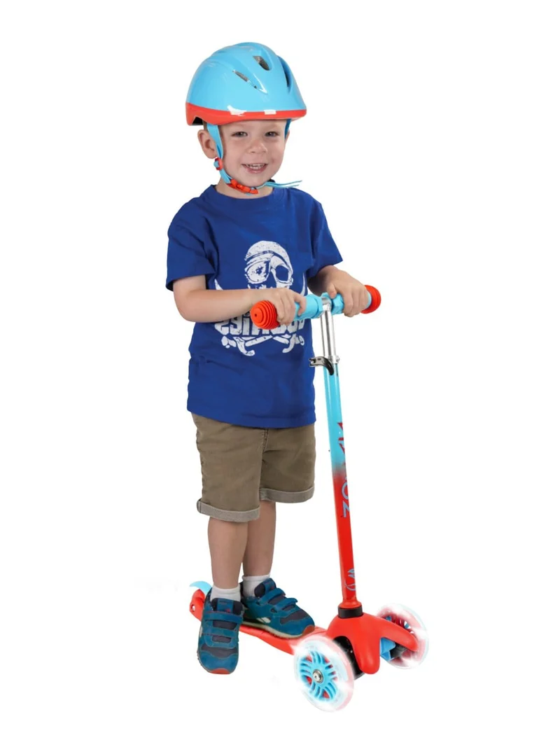 Zycom Zipper Scooter & Helmet - Red Blue