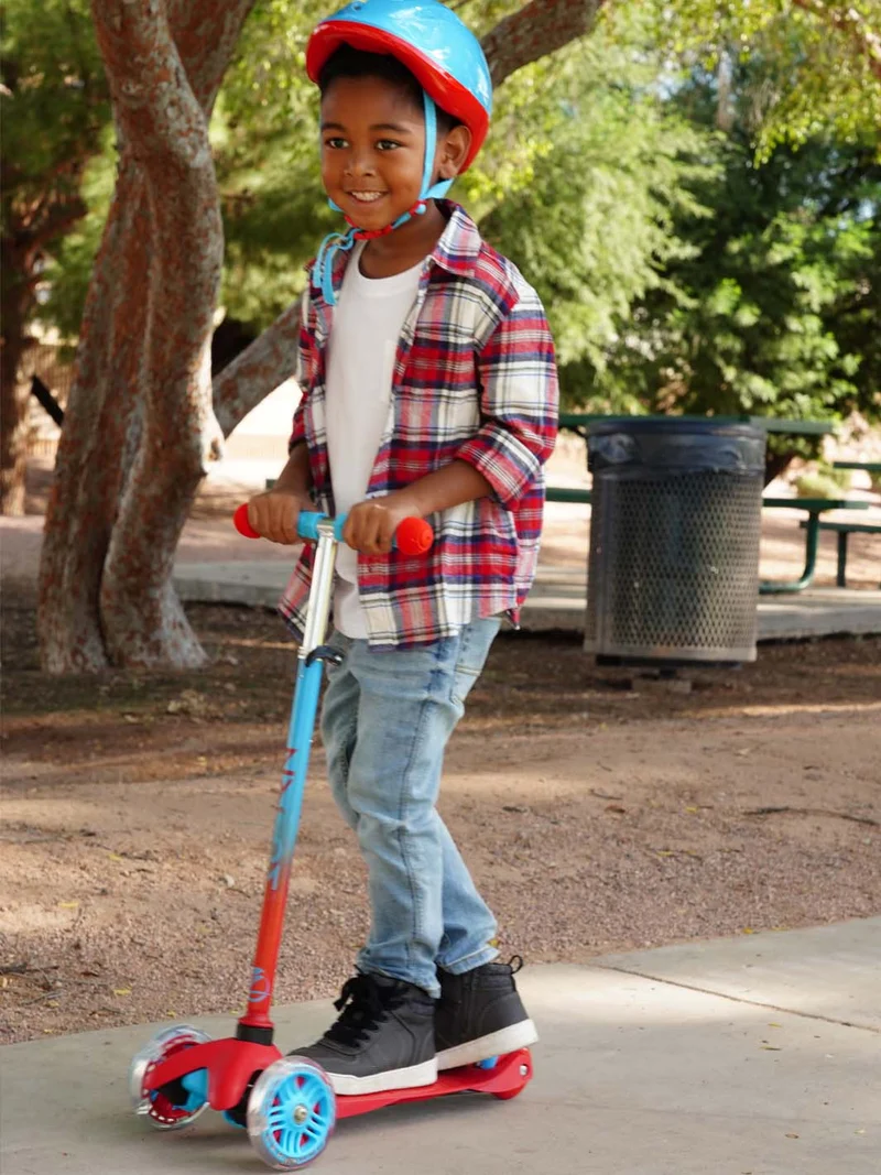 Zycom Zipper Scooter & Helmet - Red Blue