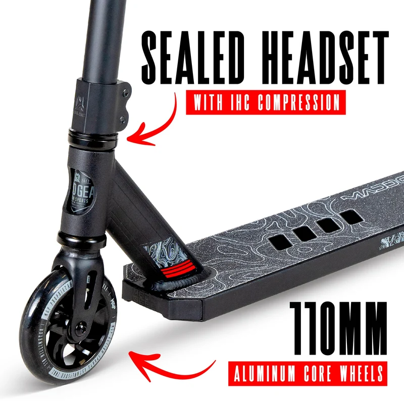 Madd Gear Carve Elite Stunt Scooter - Schwarz-Grau