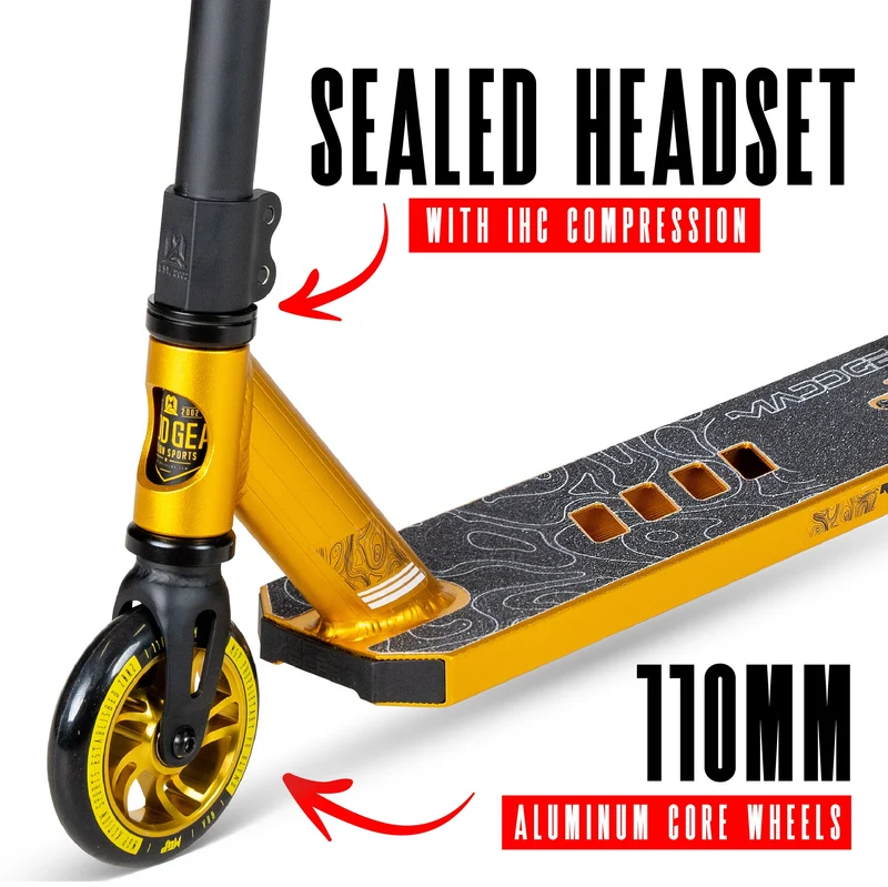 Madd Gear Carve Elite Stunt Scooter - Schwarz-Gold