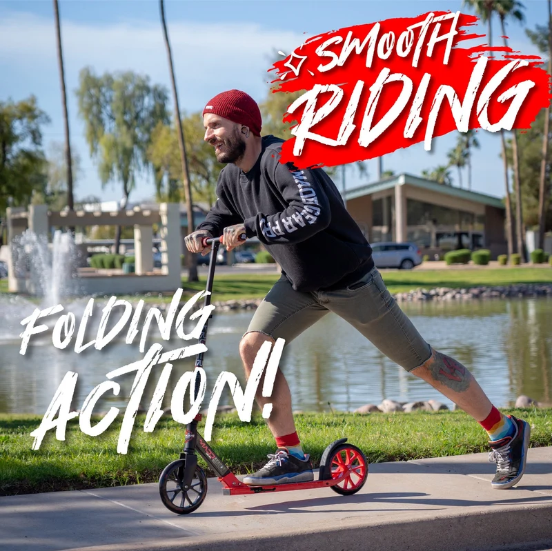 Kruzer 200 Folding Scooter - Red