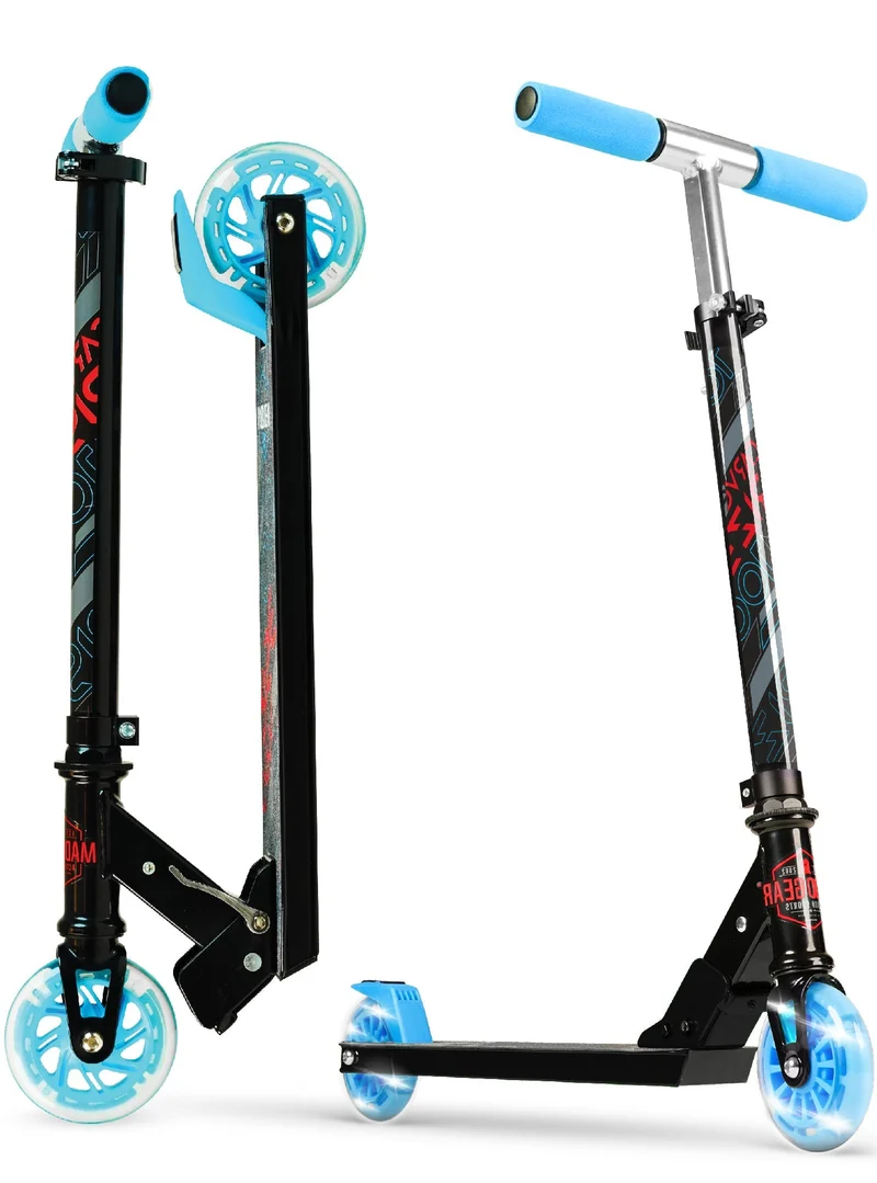 Rize 100 Light-Up Scooter - Black Blue