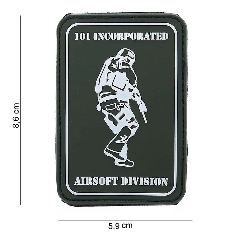 3D pvc patch 101 INC Airsoft Division #12040