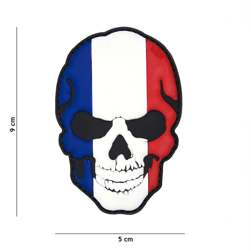 3D pvc patch skull Frankrijk #16003