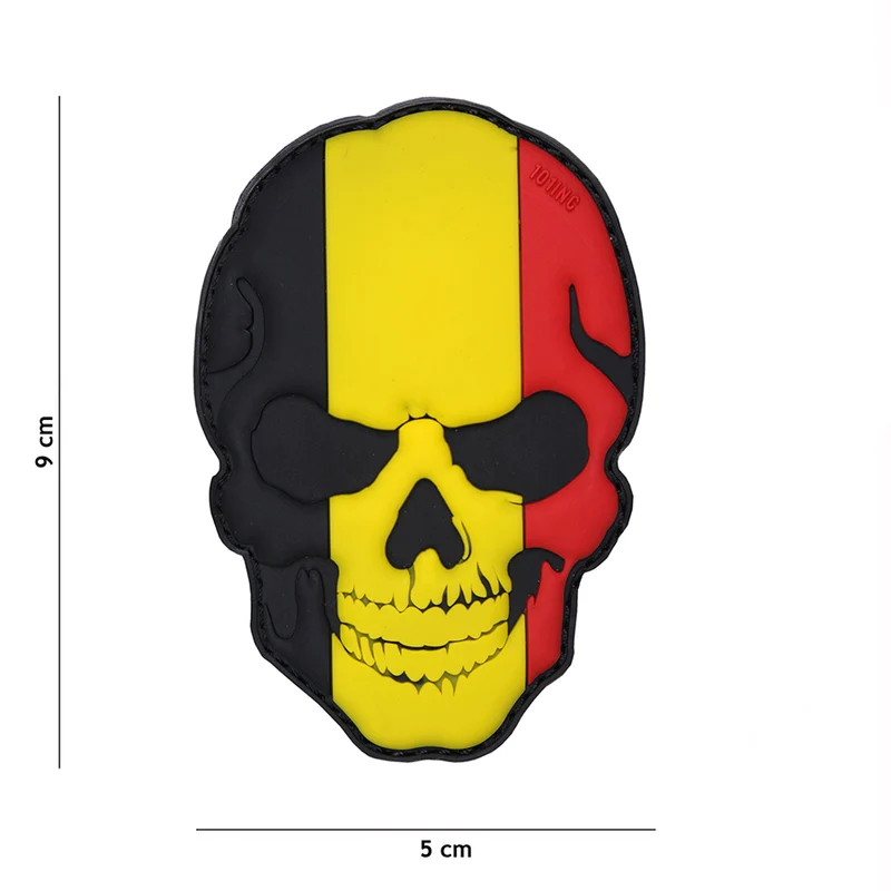 3D pvc patch skull België #17001