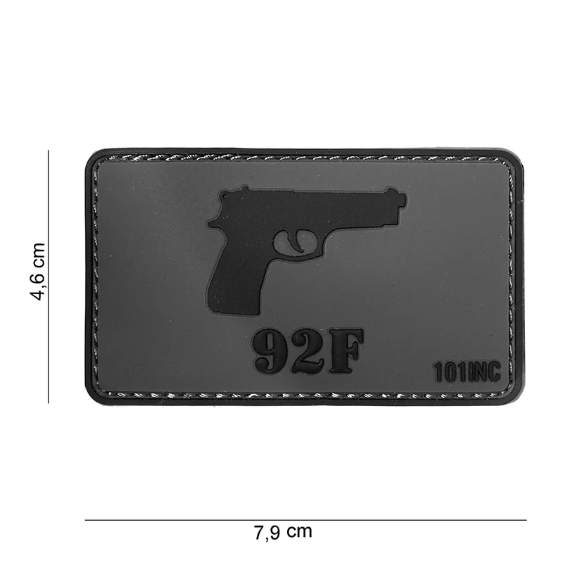 3D pvc patch 92F #16078