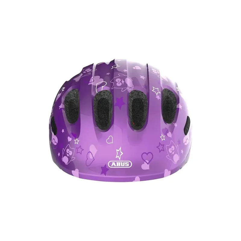 ABUS Smiley 2.0 Kids Bicycle Helmet – Purple Star