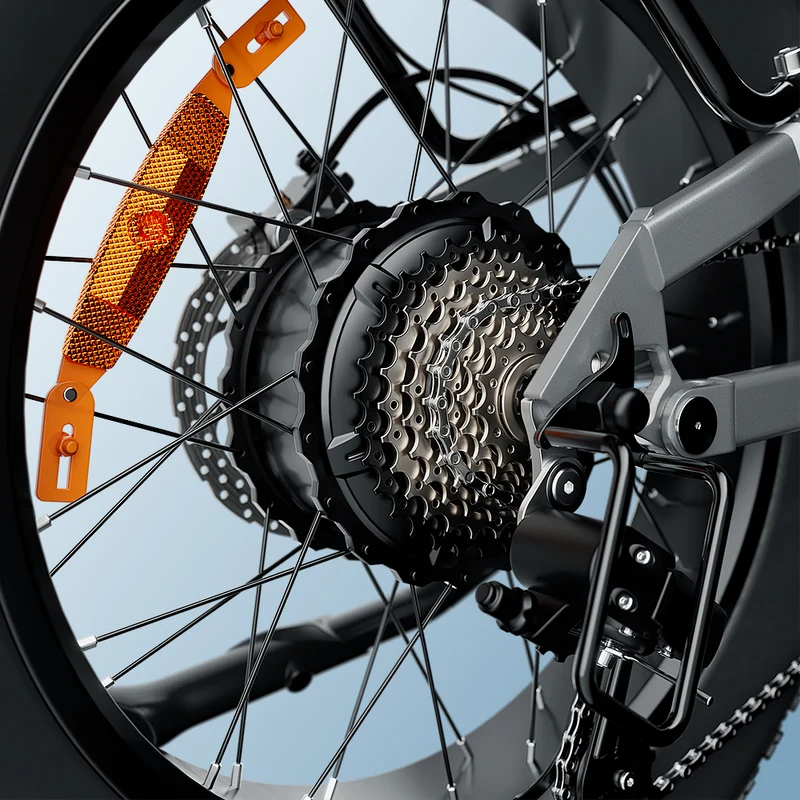EB8 20" Fat Tire Folding Electric Bike with Torque Sensor