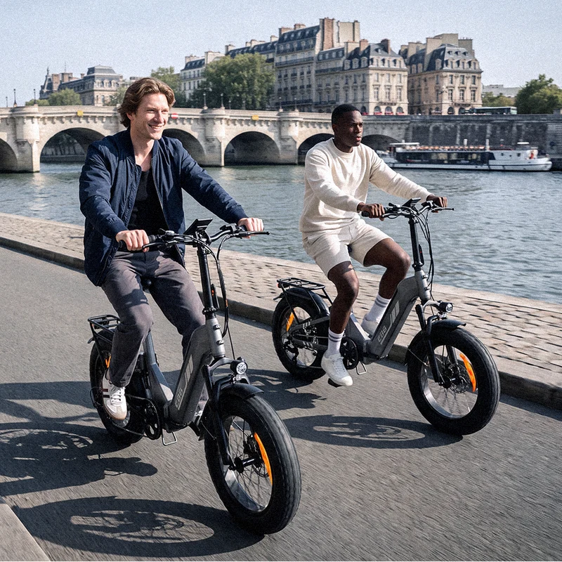 EB8 20" Fat Tire Folding Electric Bike with Torque Sensor
