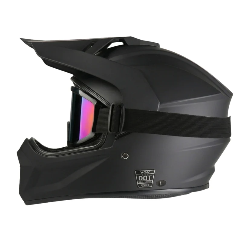 Matte Black Full-Face Helmet Kit