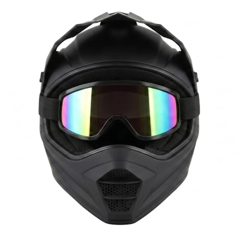 Matte Black Full-Face Helmet Kit