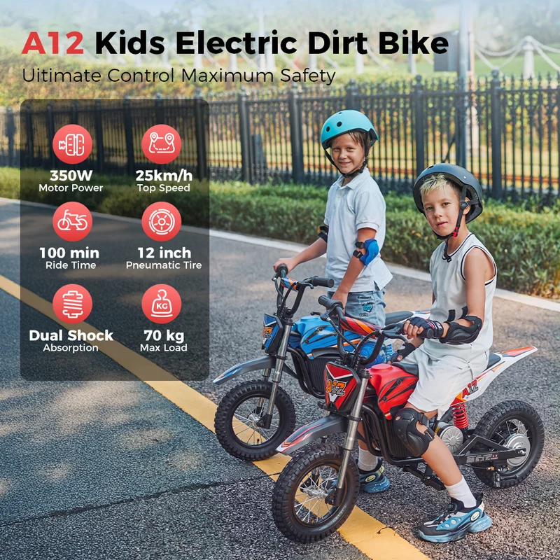 iScooter A12 350W Kids Electric Dirty Bike