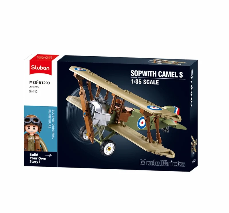 Model bricks fighter plane Sopwith Camel S 1/35