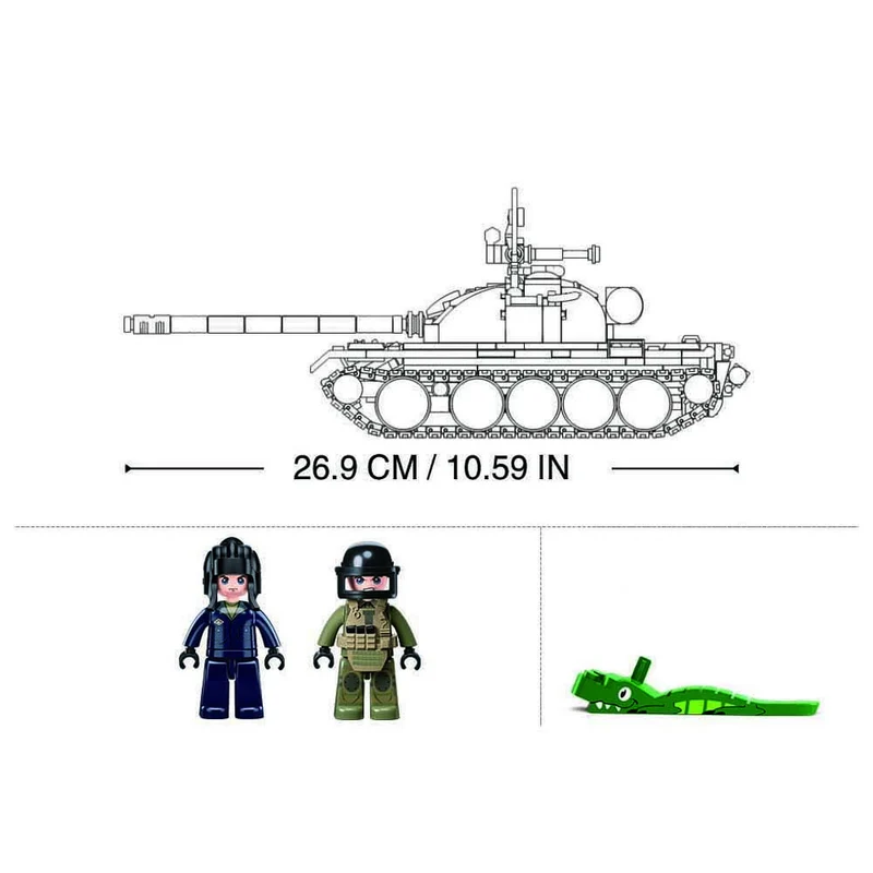 Sluban Tank (MBT) 3 in 1