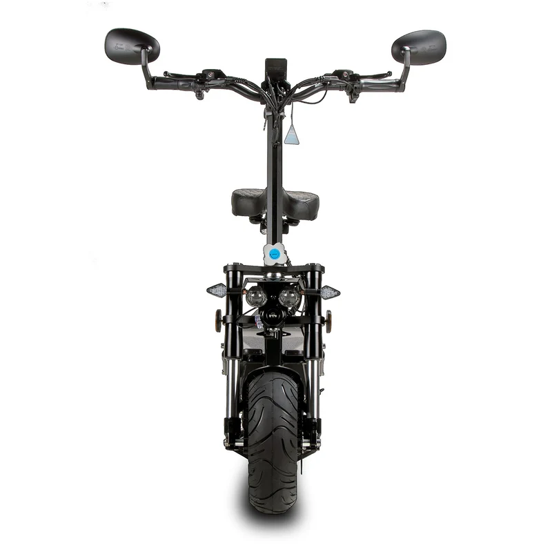 WANDLER K/E Schwarz – Elektroroller 45 km/h mit Sitz für Alltag & Pendeln