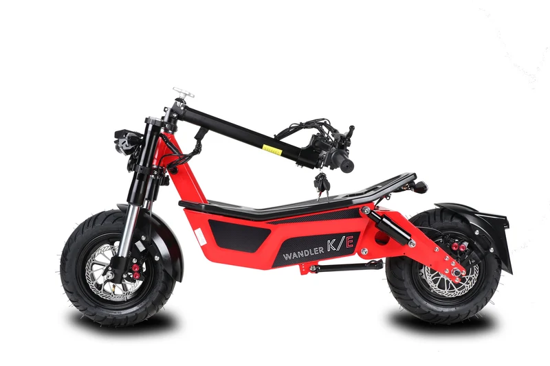WANDLER K/E Leuchtrot – sportlicher Elektroroller 45 km/h mit Sitz