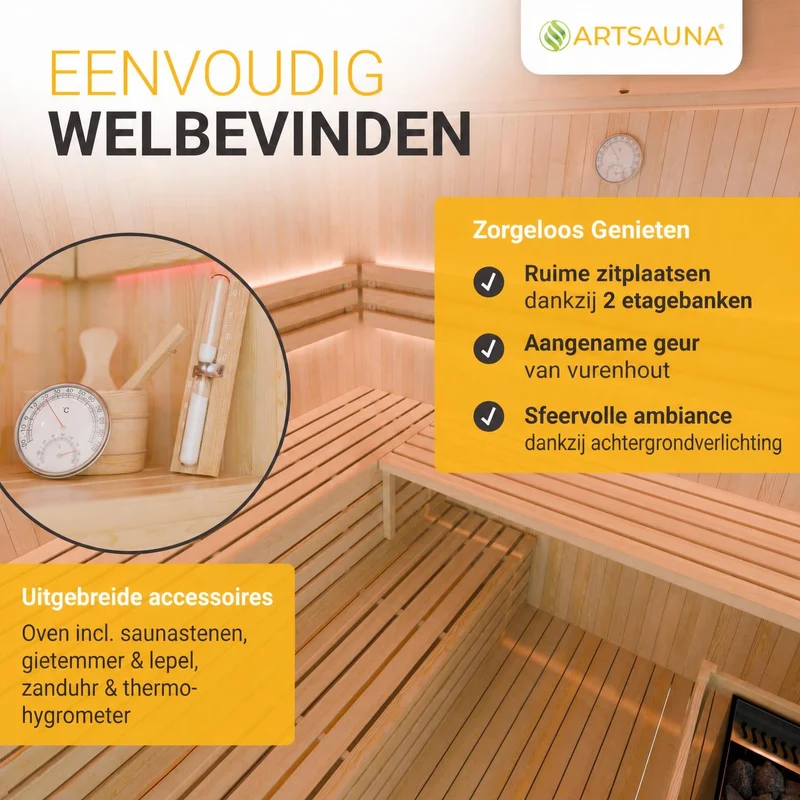 Indoor Sauna Espoo 200 Premium