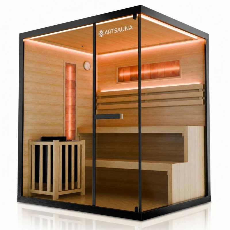 Traditionelle Sauna Vantaa - Schwarz